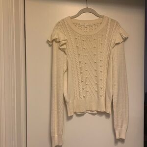 Veronica Beard Cream Sweater Large